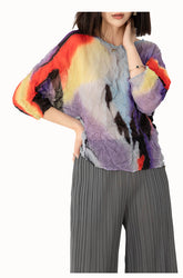 3/4 sleeve prints top