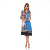 Multicolor Boho-Inspired Pleated Summer Dress - DR1047