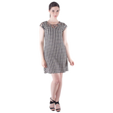 Sleeveless Tulle Neck Sheath Dress - DR408