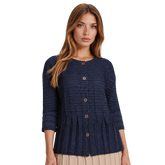 3/4 Sleeve ZigZag Jacket