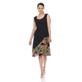 Sleeveless Side Patched Dress - DR1032 Multi