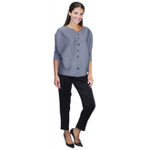 Crinkle Button Jacket - JK782