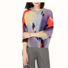 3/4 sleeve prints top