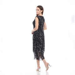 Sleeveless V Neck Dress - DR1036