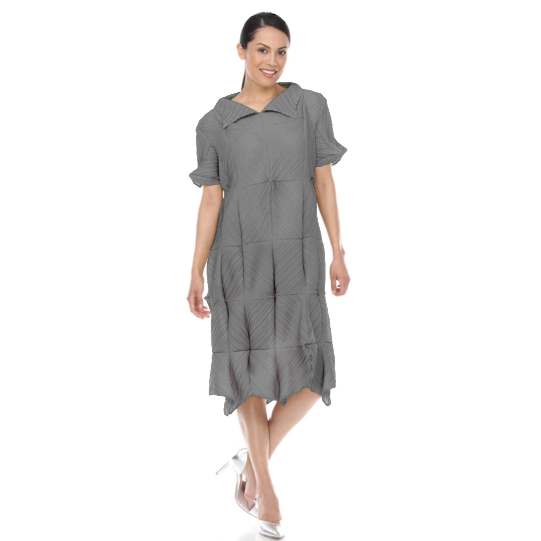 Short Sleeve Origami Dress - DR1068