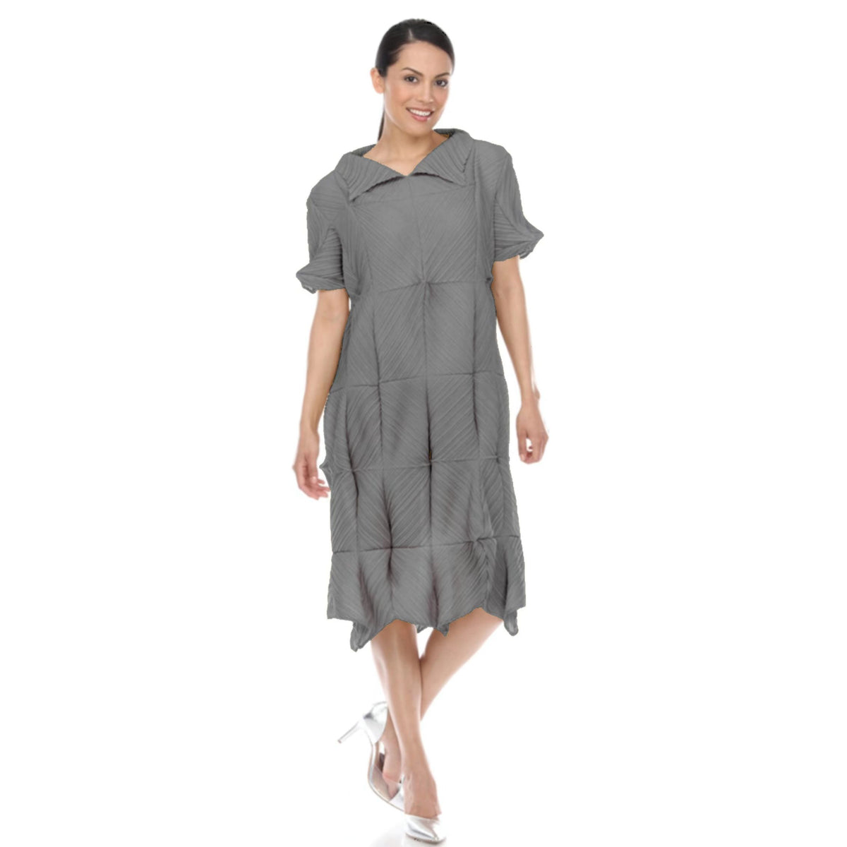Short Sleeve Origami Dress - DR1068