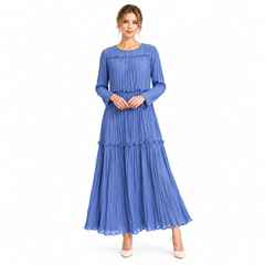 Pleated Tiered Maxi Dress