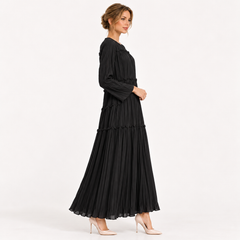Pleated Tiered Maxi Dress