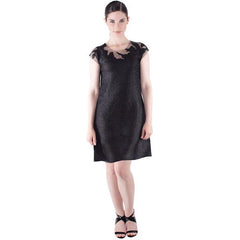 Sleeveless Tulle Neck Sheath Dress - DR408