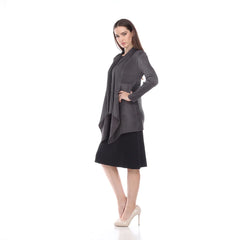 Flowy Crinkle Jacket - JK412 Grey