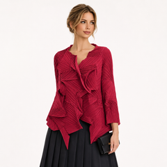 Zoom In stock Sculptural Pleated Jacket