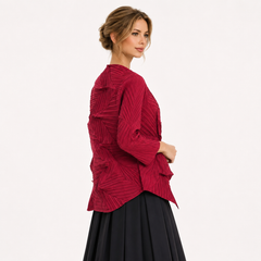 Zoom In stock Sculptural Pleated Jacket
