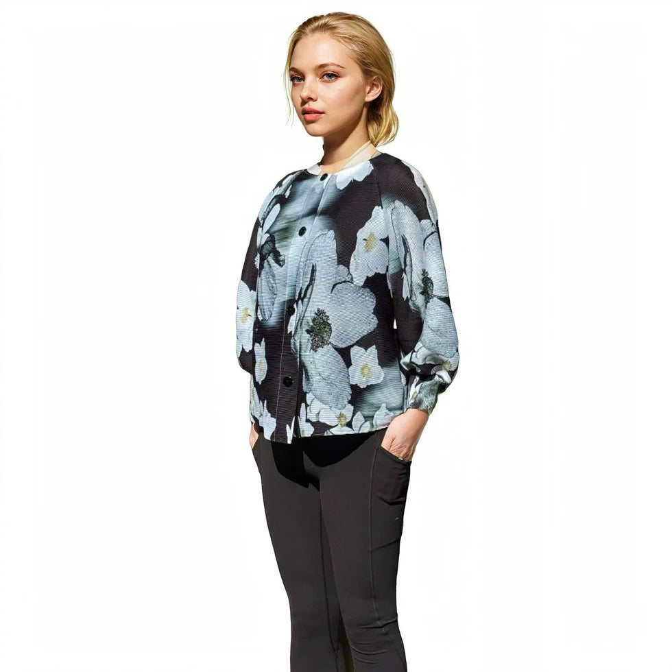 3/4 Sleeve Button Jacket - JK 1108