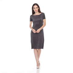 Cap Sleeve Crinkle Dress - DR900 Grey