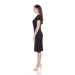 Cap Sleeve Crinkle Dress - DR900 Grey