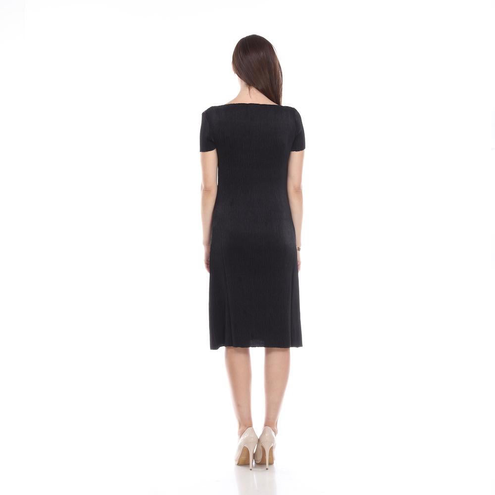 Cap Sleeve Crinkle Dress - DR900 Grey
