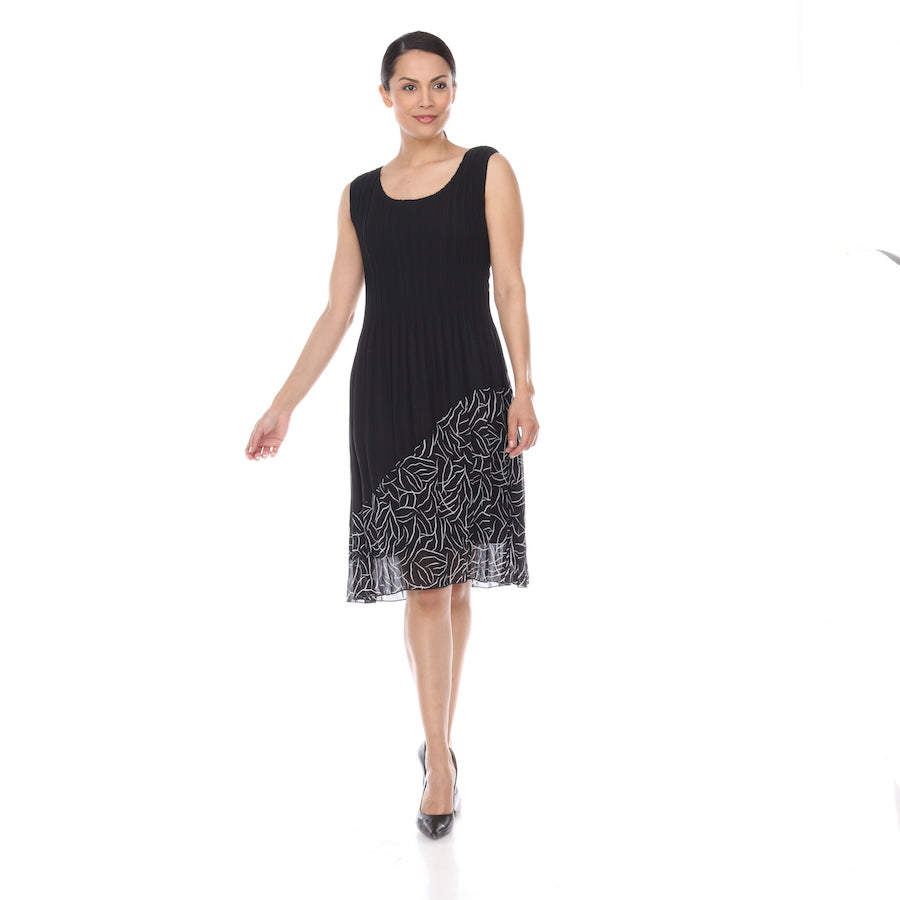 Sleeveless Side Patched Dress - DR1032 Multi