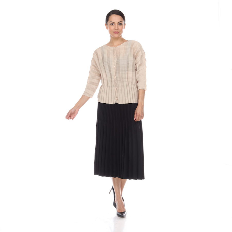 Zigzag Button Jacket - JK1018