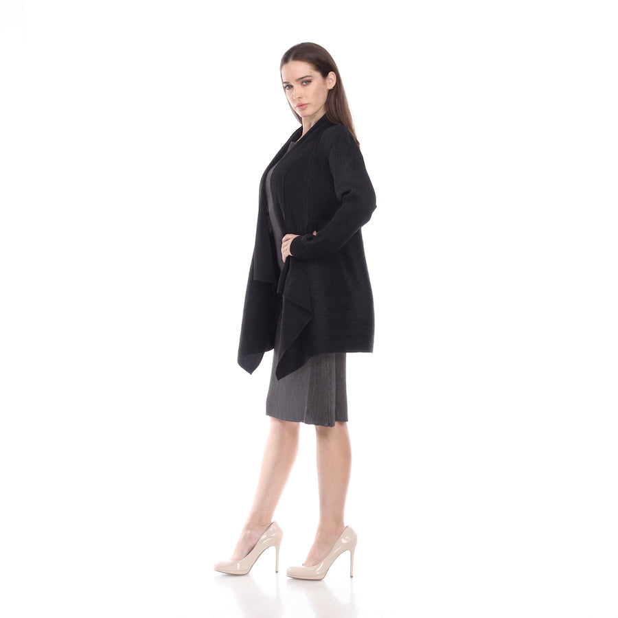 Flowy Crinkle Jacket - JK412 Grey