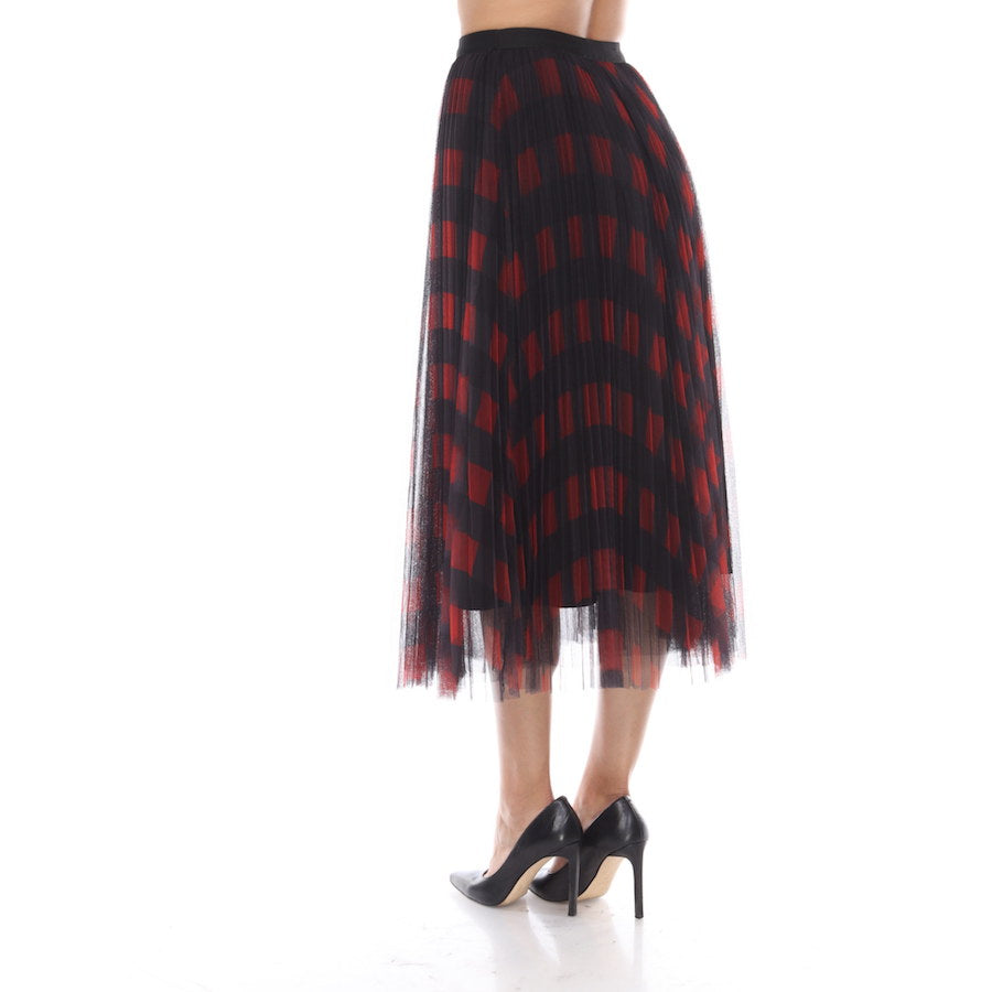 Mesh Crinkle Skirt - SK1015