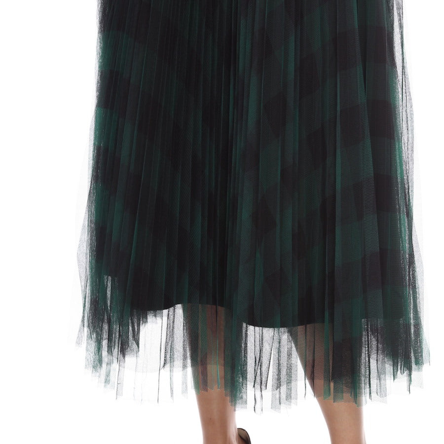 Mesh Crinkle Skirt - SK1015