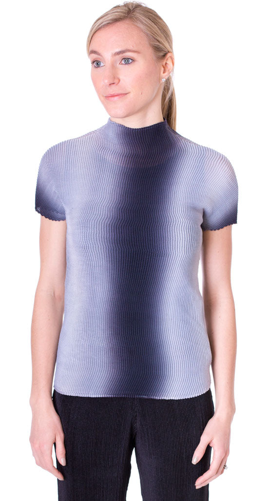 High Neck Short Sleeve Top - T453