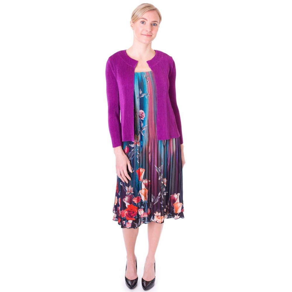 Classic Crew Neck Crinkle Jacket - JK418