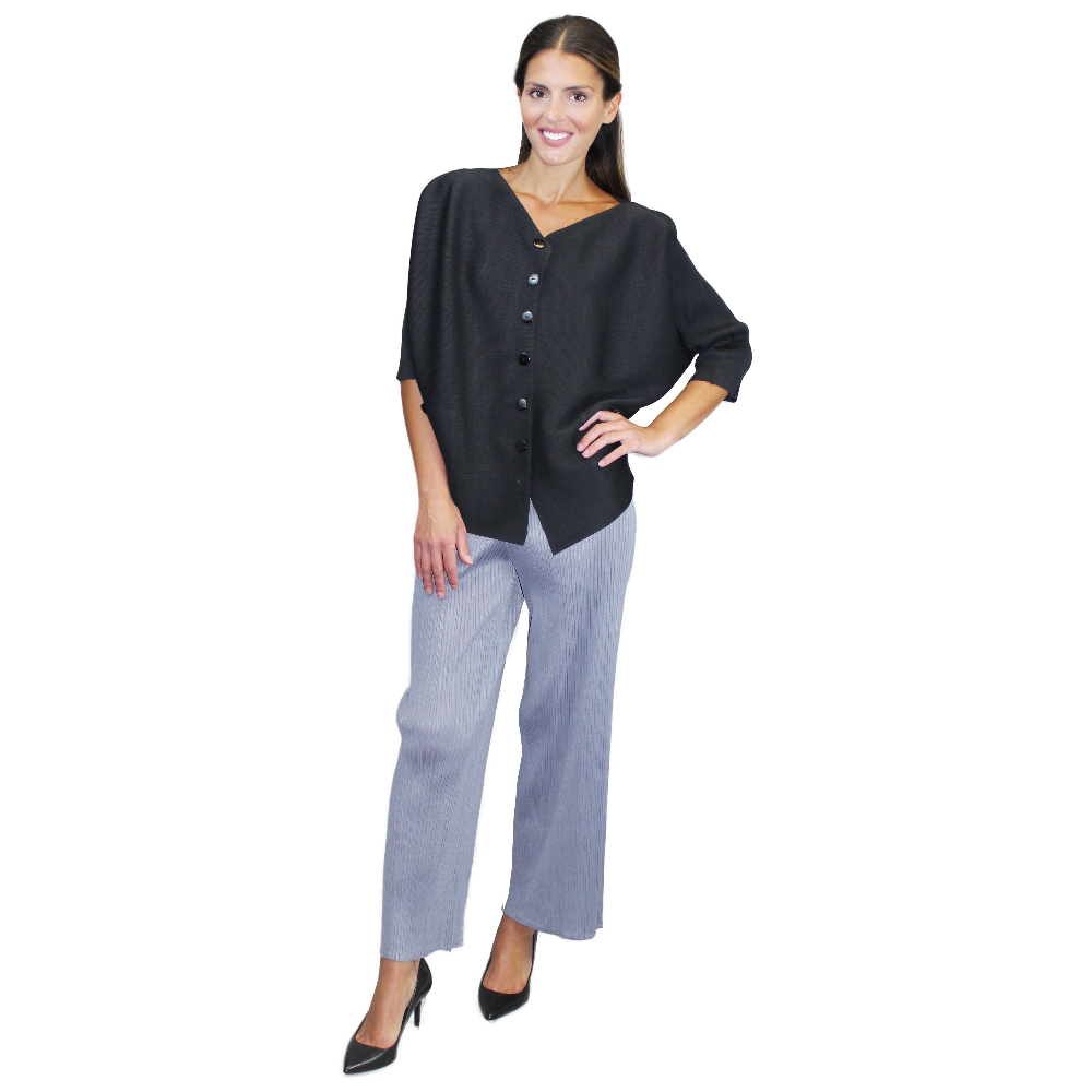 Crinkle Button Jacket - JK782
