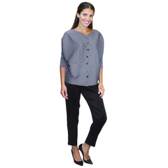 Crinkle Button Jacket - JK782
